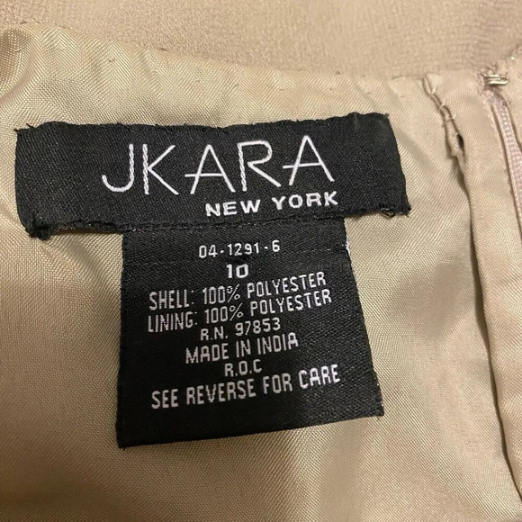 J Kara Women Size 10 Maxi Dress Sequins Embroidery Formal Evening Wedding Party - Picture 5 of 11